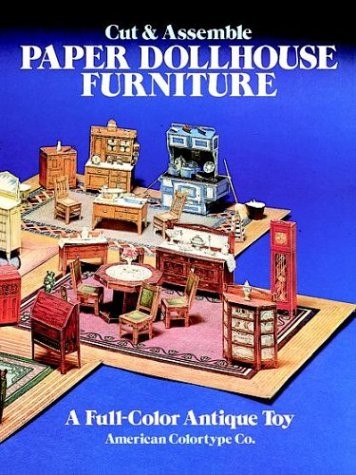 Paper dollhouse furniture
