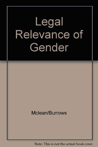 The Legal relevance of gender