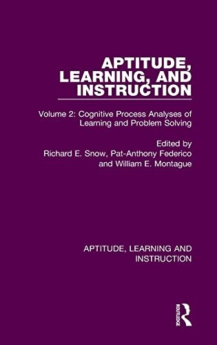 Aptitude, Learning and Instruction