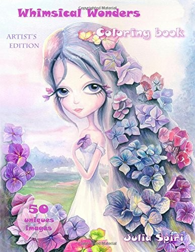 Coloring book for adults. Whimsical Wonders