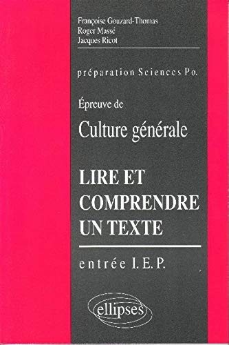 Lire et comprendre un texte
