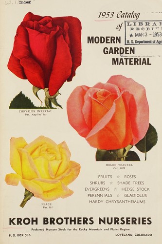 1953 catalog of modern garden material