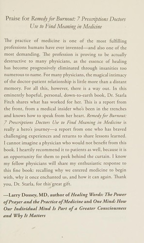 Remedy for burnout
