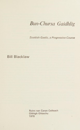 Bun-chursa Gaidhlig