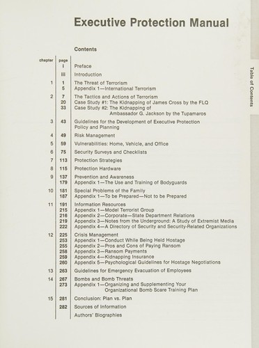Executive Protection Manual