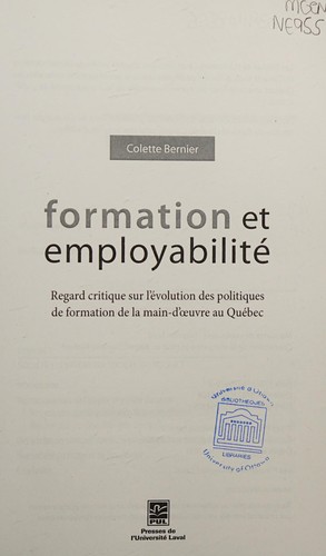 Formation et Employabilité
