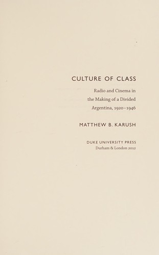 Culture of class