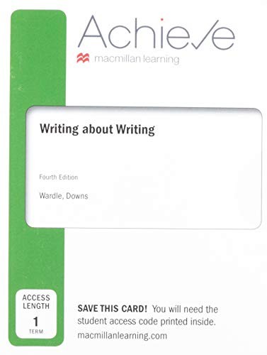 Achieve for Writing about Writing