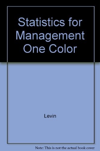 Statistics for Management