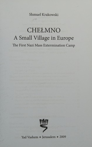 Chelmno A Small Village in Europe