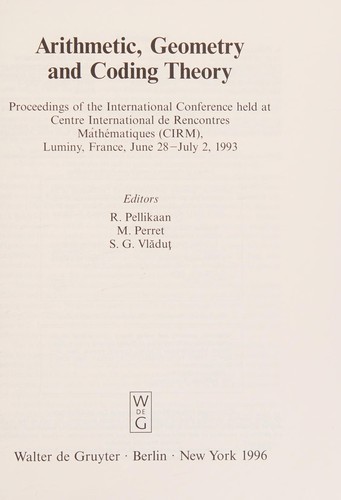Arithmetic, geometry, and coding theory