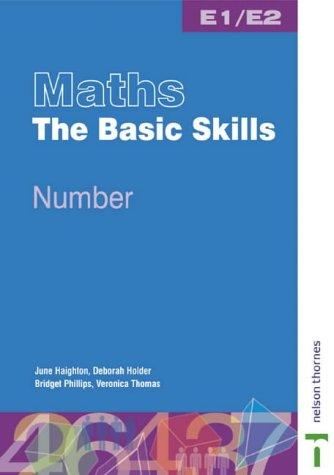 Maths the Basic Skills Number Worksheet Pack E1/E2