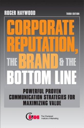 Corporate Reputation, the Brand & the Bottom Line