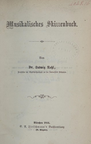 Musikalisches Skizzenbuch