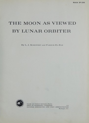 The moon as viewed by lunar orbiter