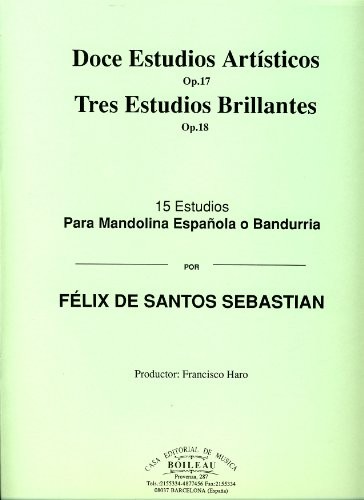 Doce estudios artísticos op. 17, tres estudios brillantes op. 18