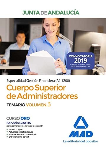 Cuerpo Superior de Administradores [Especialidad Gestión Financiera ] de la Junta de Andalucía. Temario Volumen 3
