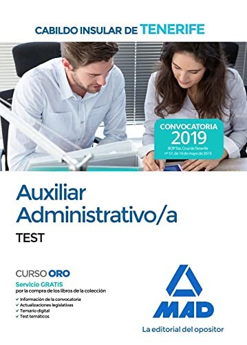 Auxiliar Administrativo/a del Cabildo Insular de Tenerife. Test