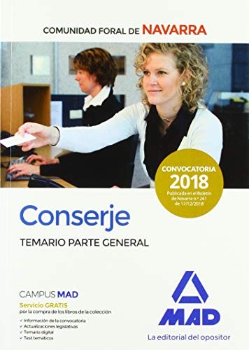 Conserje de la Comunidad Foral de Navarra. Temario Parte General