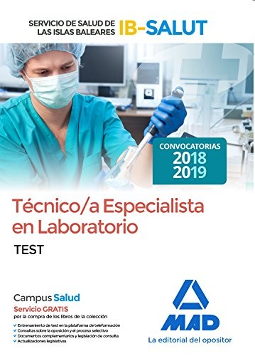 Técnico/a Especialista de Laboratorio del Servicio de Salud de las Illes Balears .Test