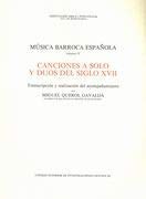 Música barroca española. Tomo IV. Canciones a solo y dúos del siglo XVII