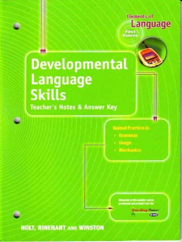 Developmental Language Skills