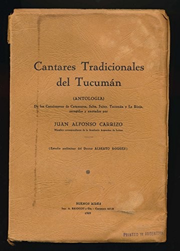 Cantares tradicionales del Tucumán