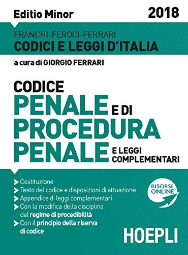 Codice penale e procedura penale 2018. Ediz. minore