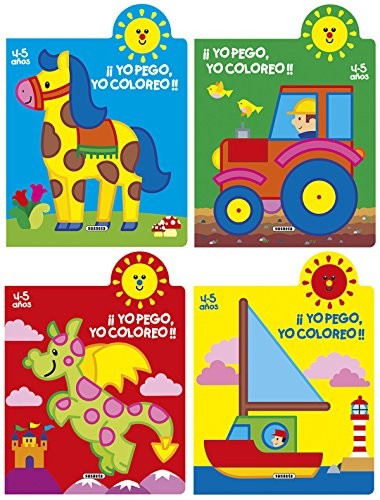 ¡Yo pego, yo coloreo! 4-5 años