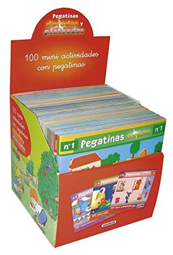 Estuche 100 miniactividades con pegatinas doradas