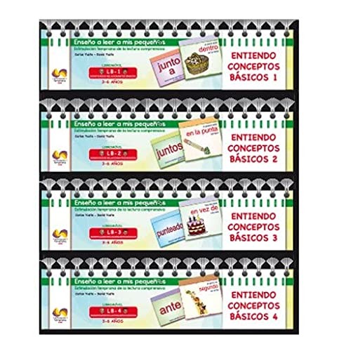Enseño a leer a mis pequeños/as : Juego Completo. Libro Móvil. LB-1, LB-2 LB-3 y LB-4