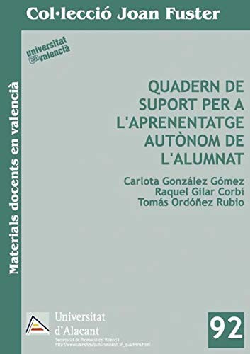Quadern de suport per a l'aprenentatge autònom de l'alumnat