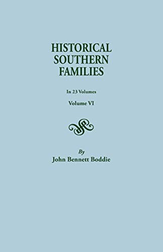 Historical Southern Families