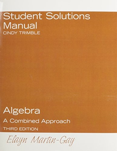 Algebra a Combined Approach