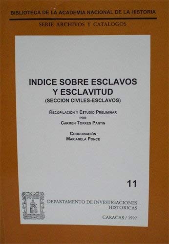 Indice sobre esclavos y esclavitud