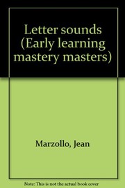 Letter sounds (Early learning mastery masters)