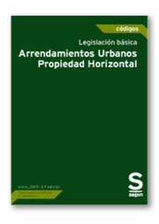 Legislación básica. Arrendamientos Urbanos-Propiedad Horizontal