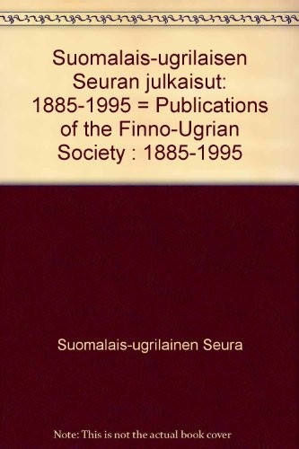 Suomalais-ugrilaisen Seuran julkaisut