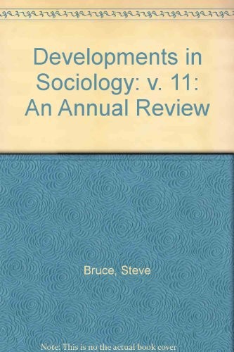 Developments in Sociology