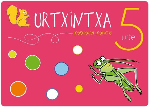 Urtxintxa 5 urte. Ikaslearen karpeta