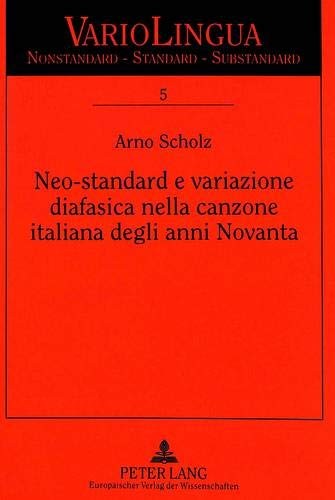 Neo-standard e variazione diafasica nella canzone italiana delgi anni novanta
