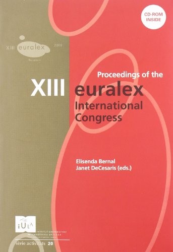 Proceedings of the XIII EURALEX International Congress