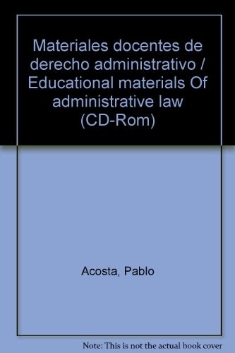Materiales docentes de derecho administrativo