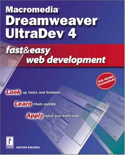 Macromedia Dreamweaver UltraDev 4 Fast & Easy Web Development
