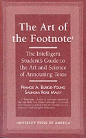 The art of the footnote¹