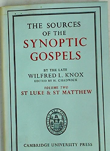 Sources Synoptic Gospels Vl 2