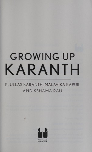 Growing Up Karanth
