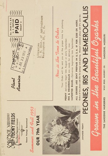 Summer & fall 1953, our 79th year