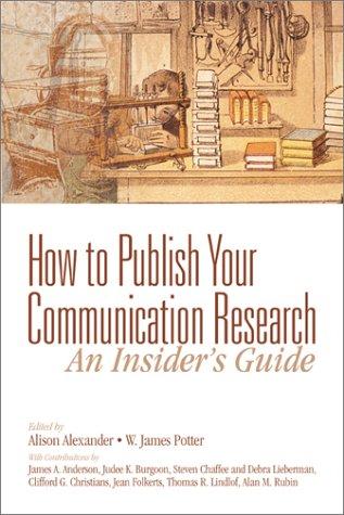 How to publish your communication research