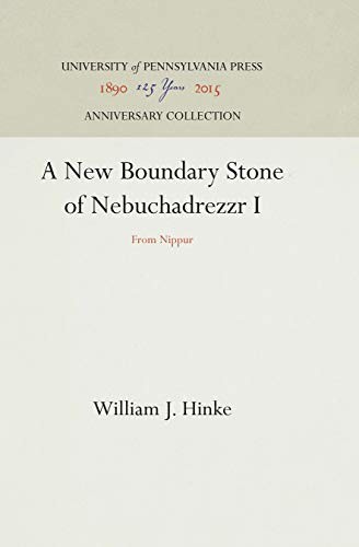 New Boundary Stone of Nebuchadrezzr I